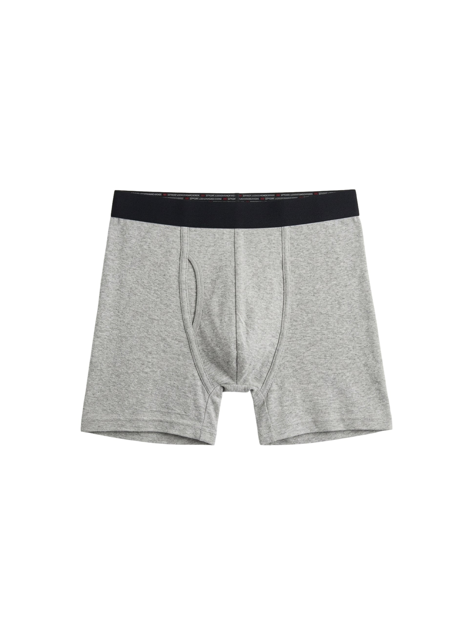 Benetton Men’s Cotton Trunk 01C3096ula04i | 100% Cotton Breathable Everyday Underwear White Grey Melange