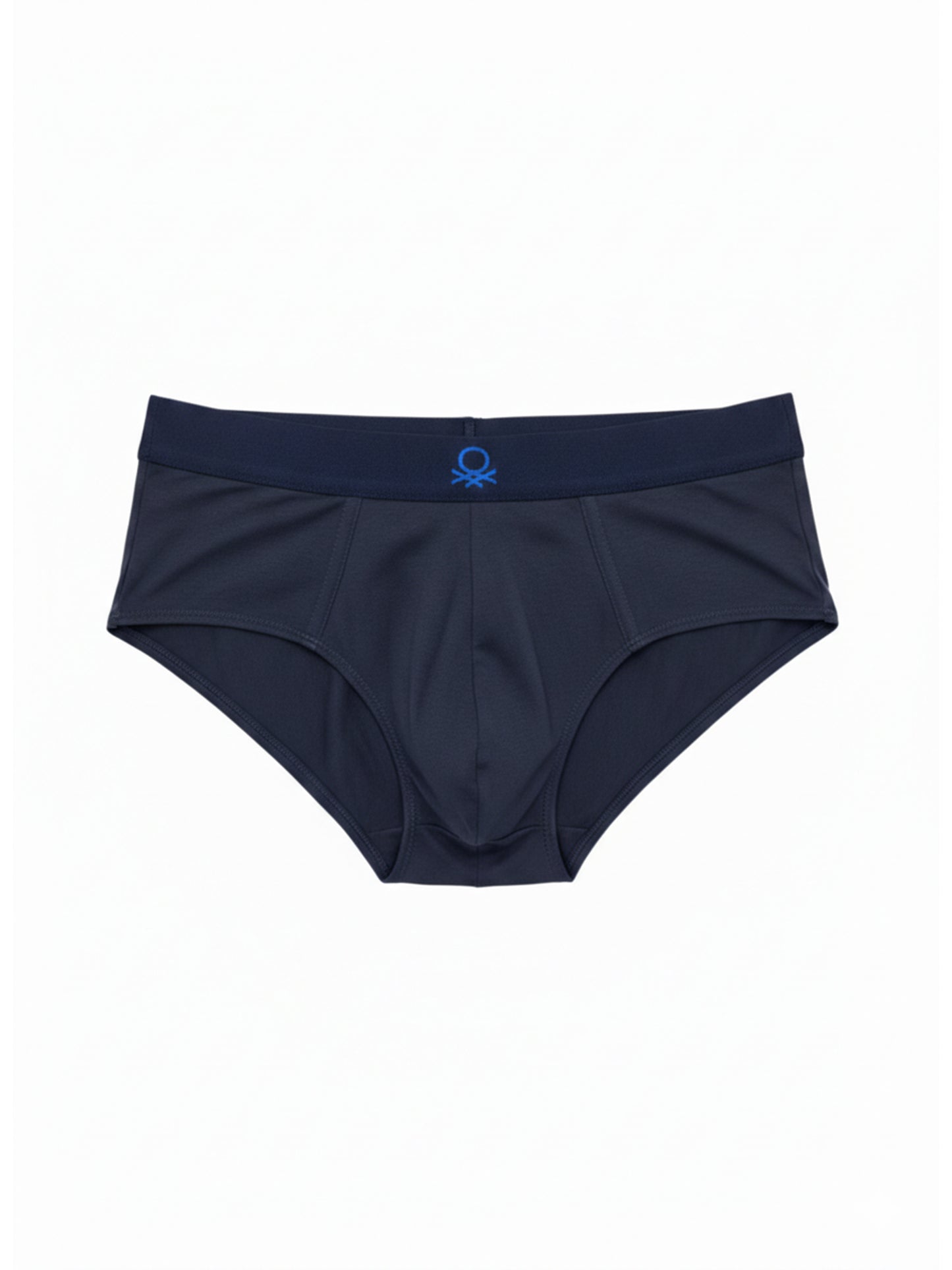 Benetton Men’s Cotton Elastane Brief 01C3096ula06i Pack of 2 | 93% Cotton 7% Elastane Stretch Underwear White Black