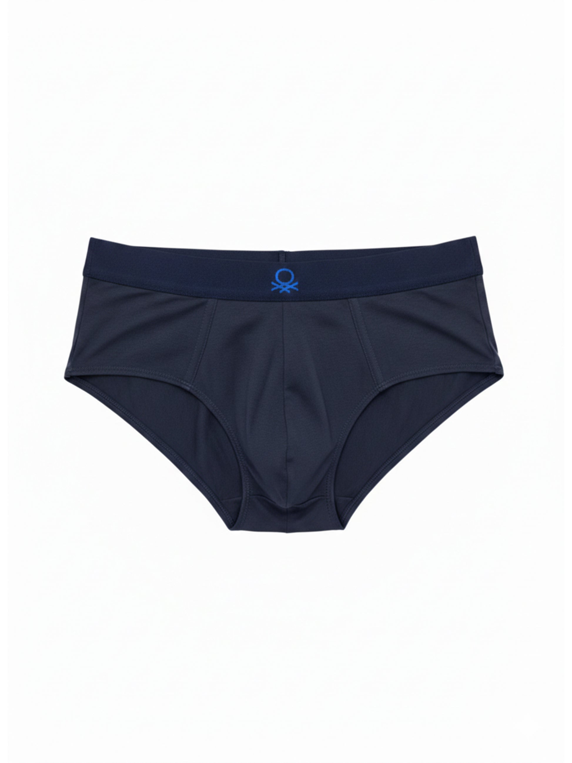Benetton Men’s Cotton Elastane Brief 01C3096ula06i Pack of 2 | 93% Cotton 7% Elastane Stretch Underwear White Black