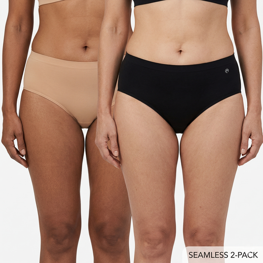 Enamor Midbrief Panty Pack of 2 | MR17 Multi Colour