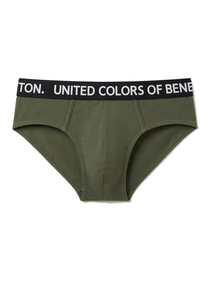 Benetton Men’s Cotton Elastane Brief 23P3menuc141i | 93% Cotton Stretch Comfort Underwear 902