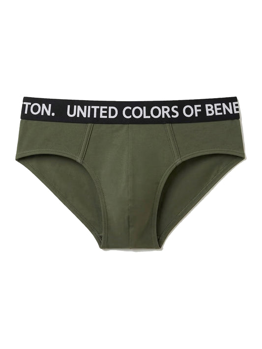 Benetton Men’s Cotton Elastane Brief 23P3menuc141i | 93% Cotton Stretch Comfort Underwear 902