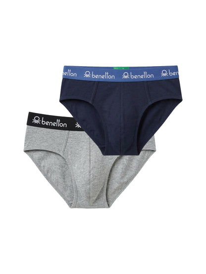 Benetton Men’s Cotton Elastane Brief 23P3menuc141i | 93% Cotton Stretch Comfort Underwear 904