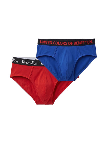 Benetton Men’s Cotton Elastane Brief 23P3menuc141i | 93% Cotton Stretch Comfort Underwear 907