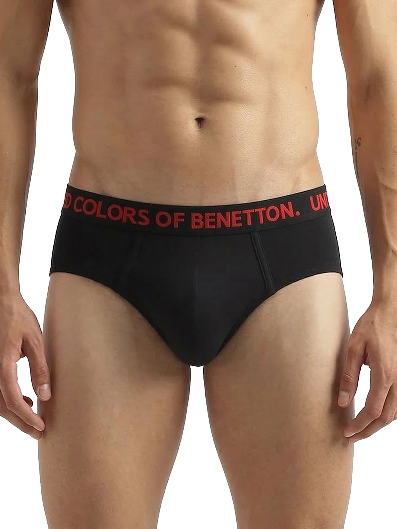 Benetton Men’s Cotton Elastane Brief 23P3menuc141i | 93% Cotton Stretch Comfort Underwear 909