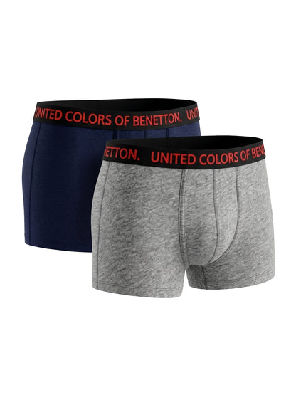 Benetton Men’s Cotton Elastane Trunk 23P3menuc142i | 93% Cotton Stretch Comfort Underwear 904