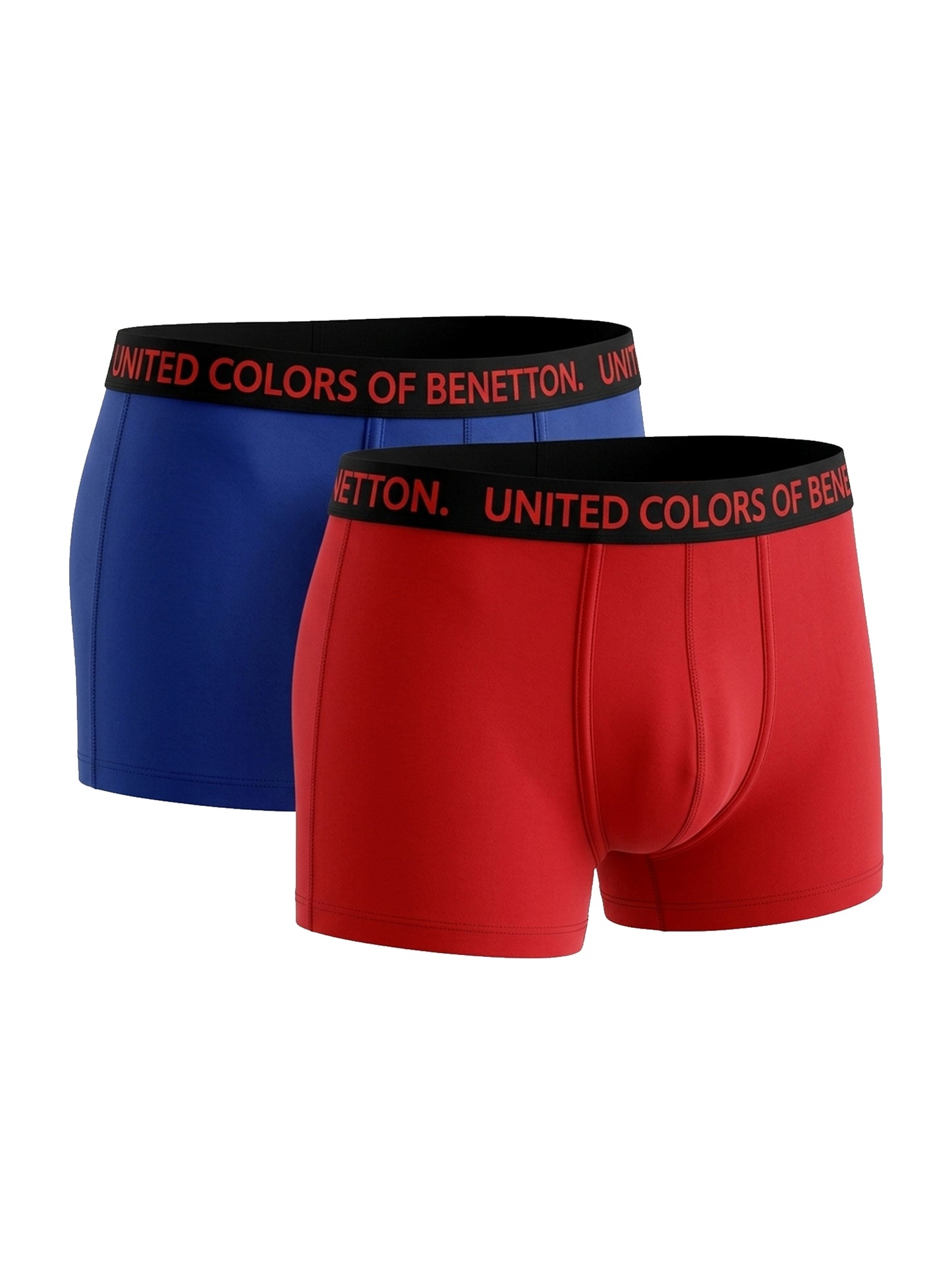 Benetton Men’s Cotton Elastane Trunk 23P3menuc142i | 93% Cotton Stretch Comfort Underwear 907
