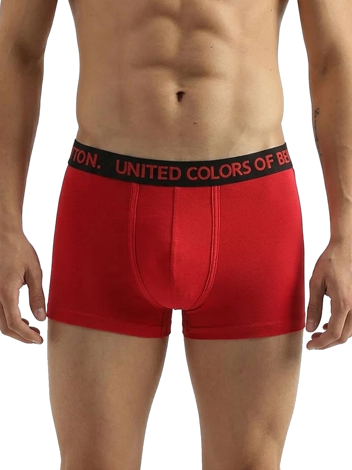 Benetton Men’s Cotton Elastane Trunk 23P3menuc142i | 93% Cotton Stretch Comfort Underwear 907