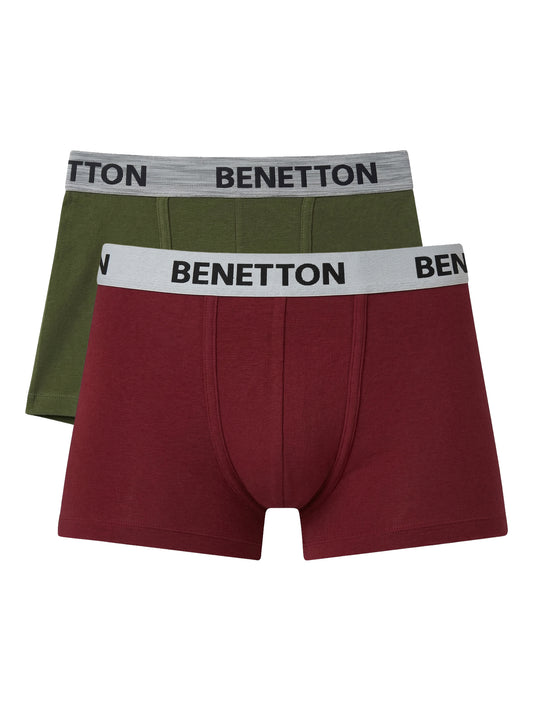 Benetton Men’s Modal Elastane Trunk 23P3menuc144i | 95% Modal Ultra Soft Stretch Underwear 902