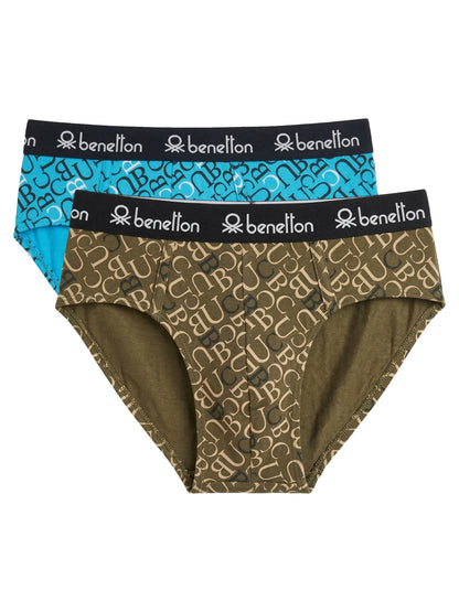 Benetton Men’s Cotton Elastane Brief 23P3menuc145i | 93% Cotton Stretch Comfort Underwear 902