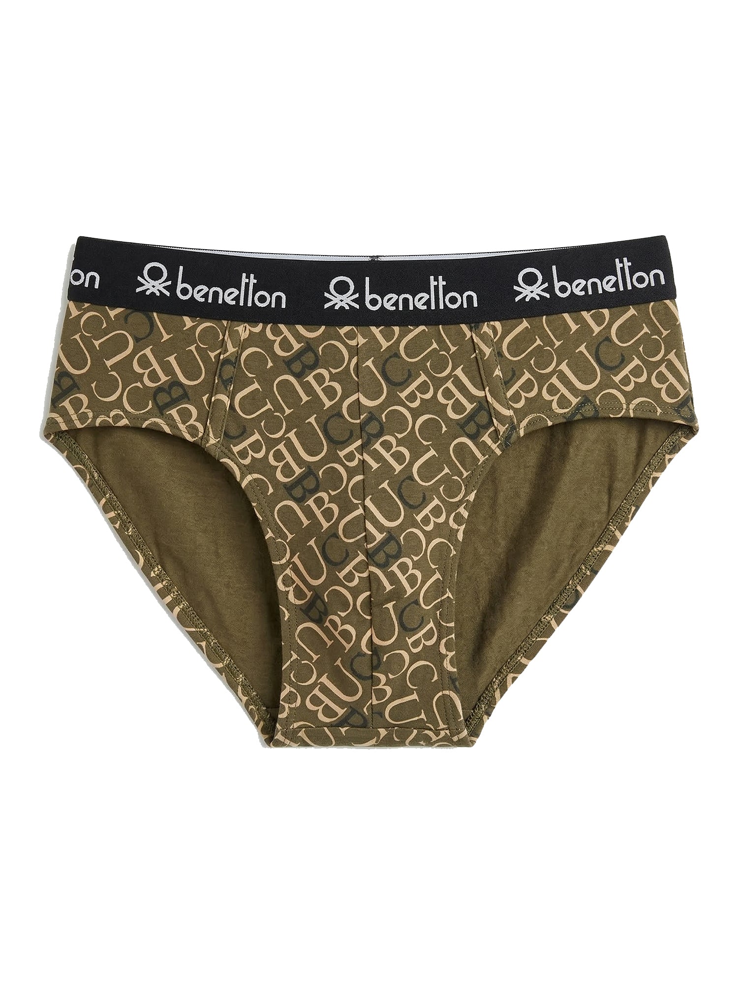 Benetton Men’s Cotton Elastane Brief 23P3menuc145i | 93% Cotton Stretch Comfort Underwear 902