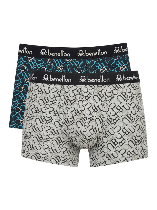 Benetton Men’s Cotton Elastane Trunk 23P3menuc146i | 93% Cotton Stretch Comfort Underwear 901