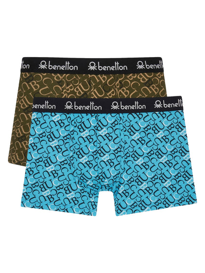 Benetton Men’s Cotton Elastane Trunk 23P3menuc146i | 93% Cotton Stretch Comfort Underwear 902