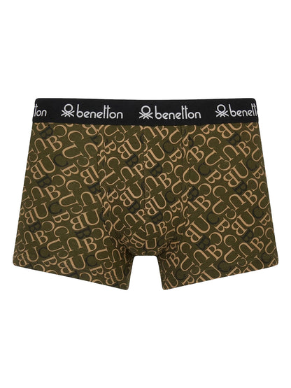 Benetton Men’s Cotton Elastane Trunk 23P3menuc146i | 93% Cotton Stretch Comfort Underwear 902