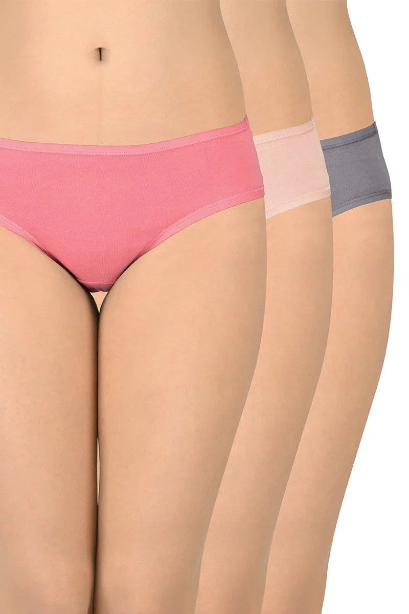 amante Bikini Solid Outer Elastic Panty Pack | Ppk33002 (Pack of 3 color) (Colors may vary)