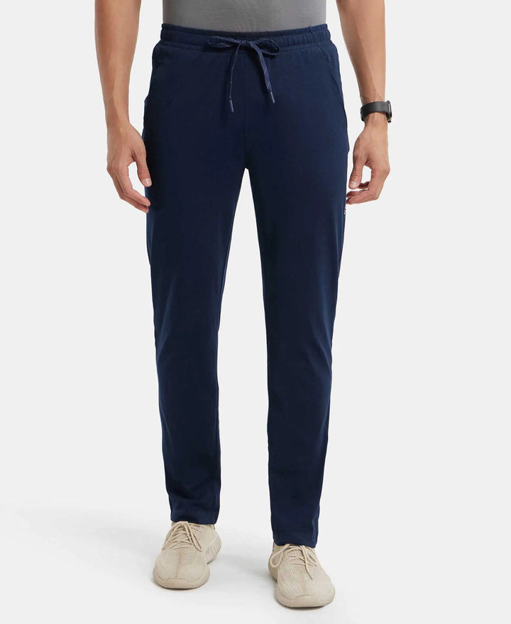 Jockey Men’s Athleisure Lower | Comfortable Stretch Jogger Pants | Lightweight Activewear | SP27 Navy