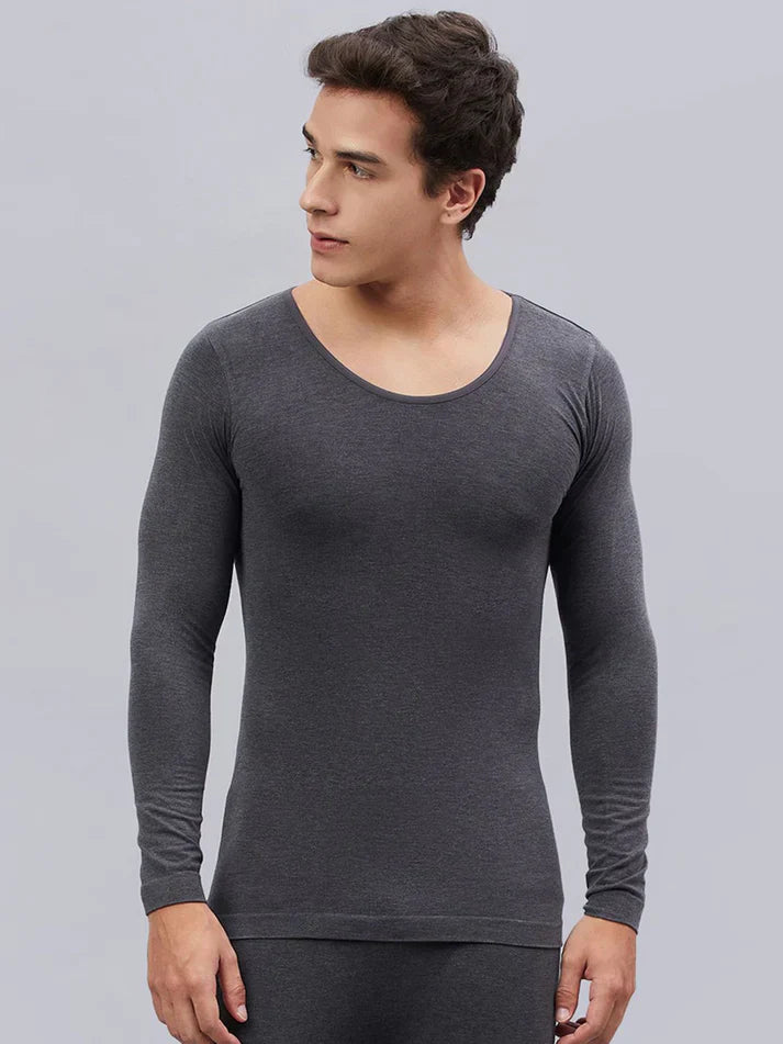 C9 Mens Thermal Round Neck With Full Slives Thermal | T16001 Charcoal