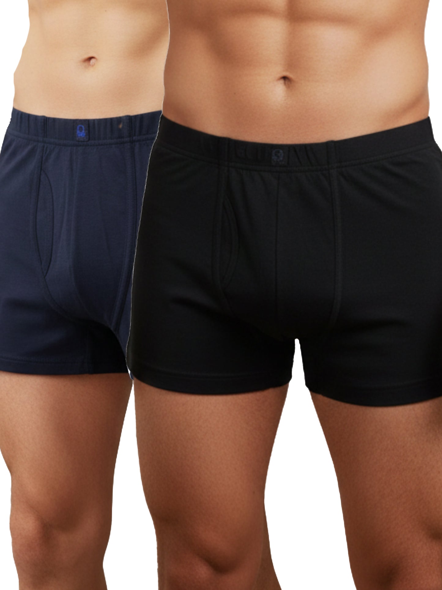Benetton Men’s Cotton Trunk 01C3096ula03i | 100% Cotton Breathable Everyday Underwear Navy Black