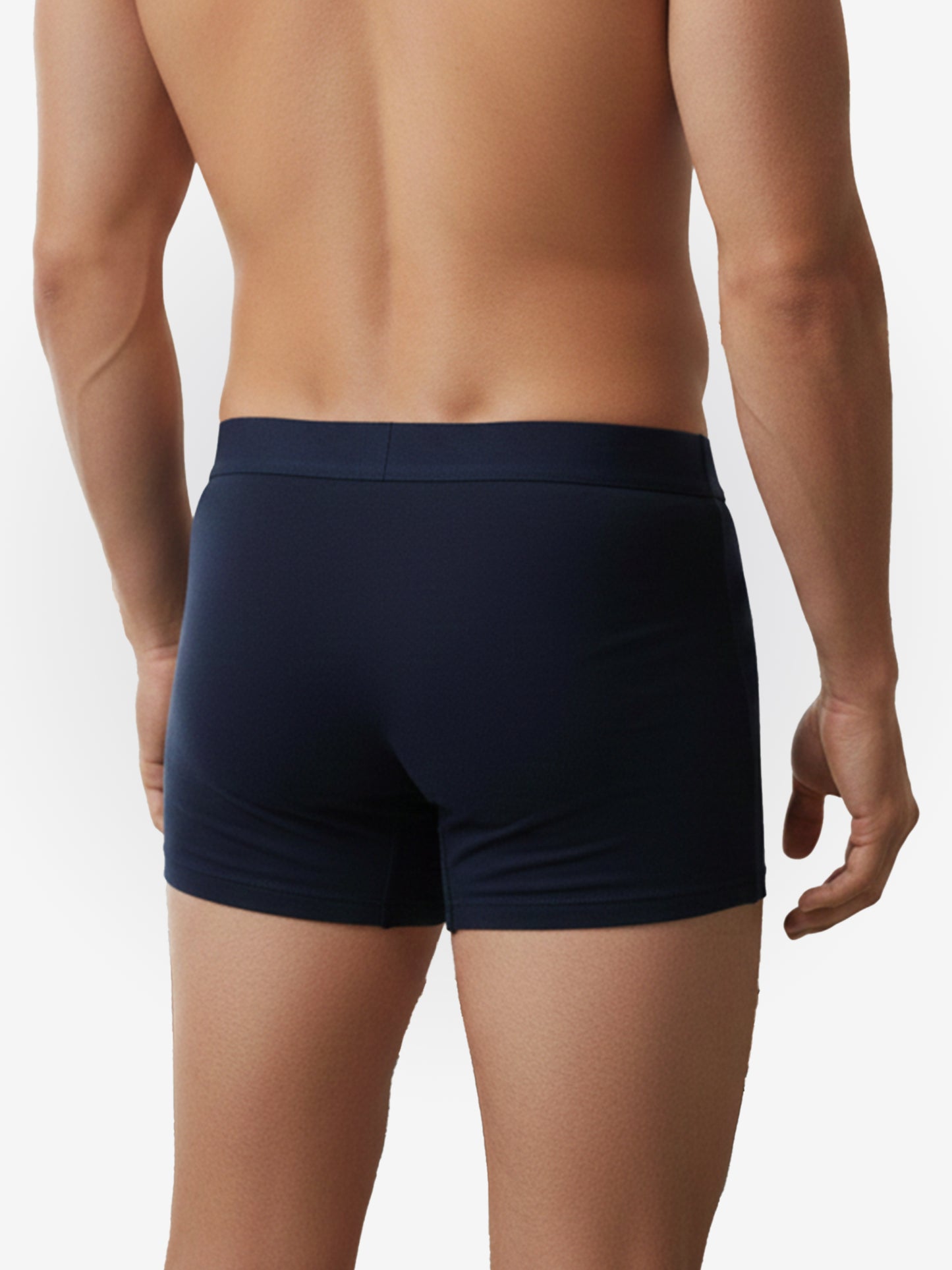 Benetton Men’s Cotton Elastane Trunk 01C3096ula07i | 93% Cotton 7% Elastane | Stretch Fit Premium Underwear Navy