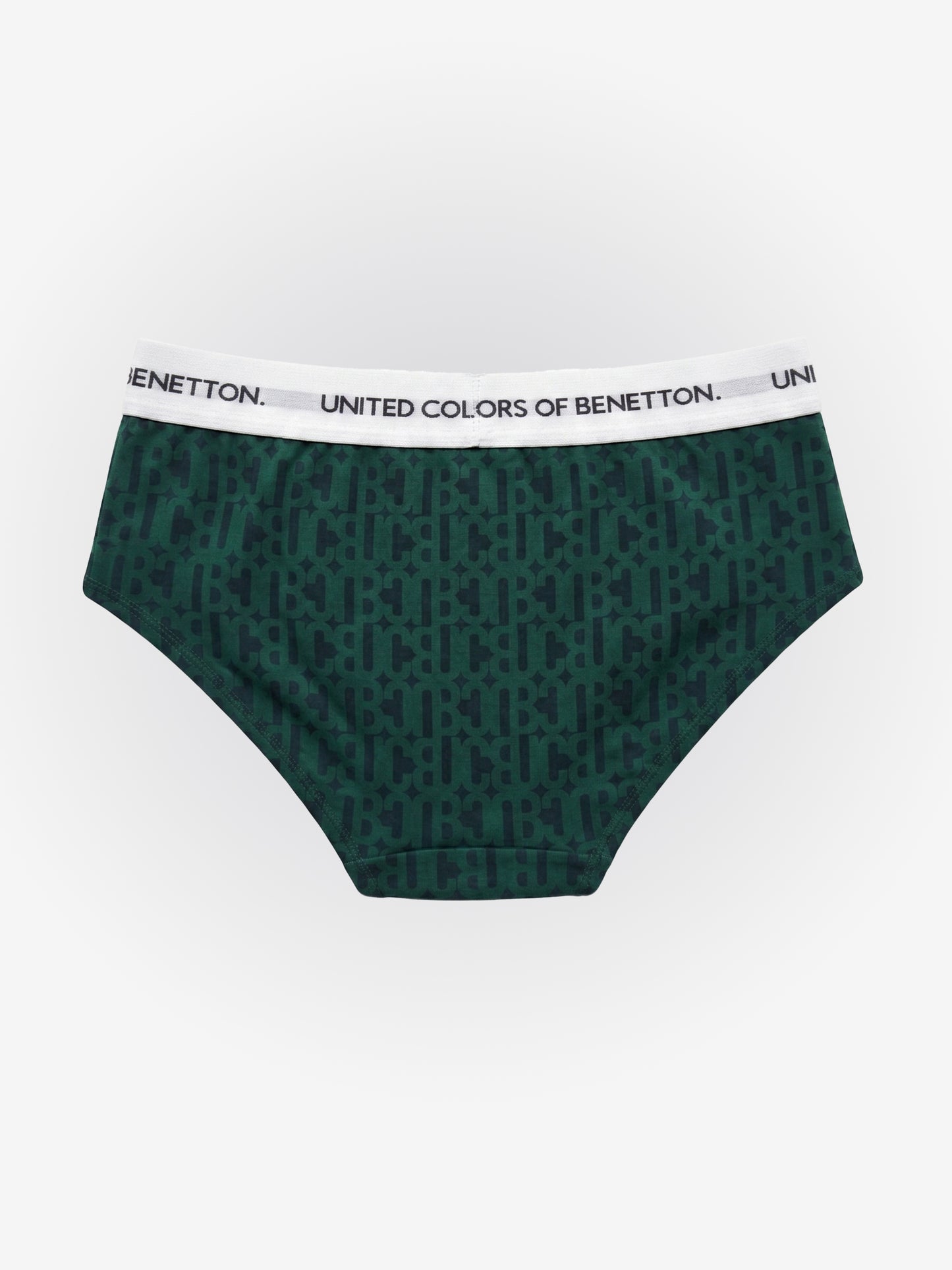 Benetton Men’s Cotton Elastane Brief 01C3096ula08i | Stretch Comfort Everyday Underwear Bottle Green