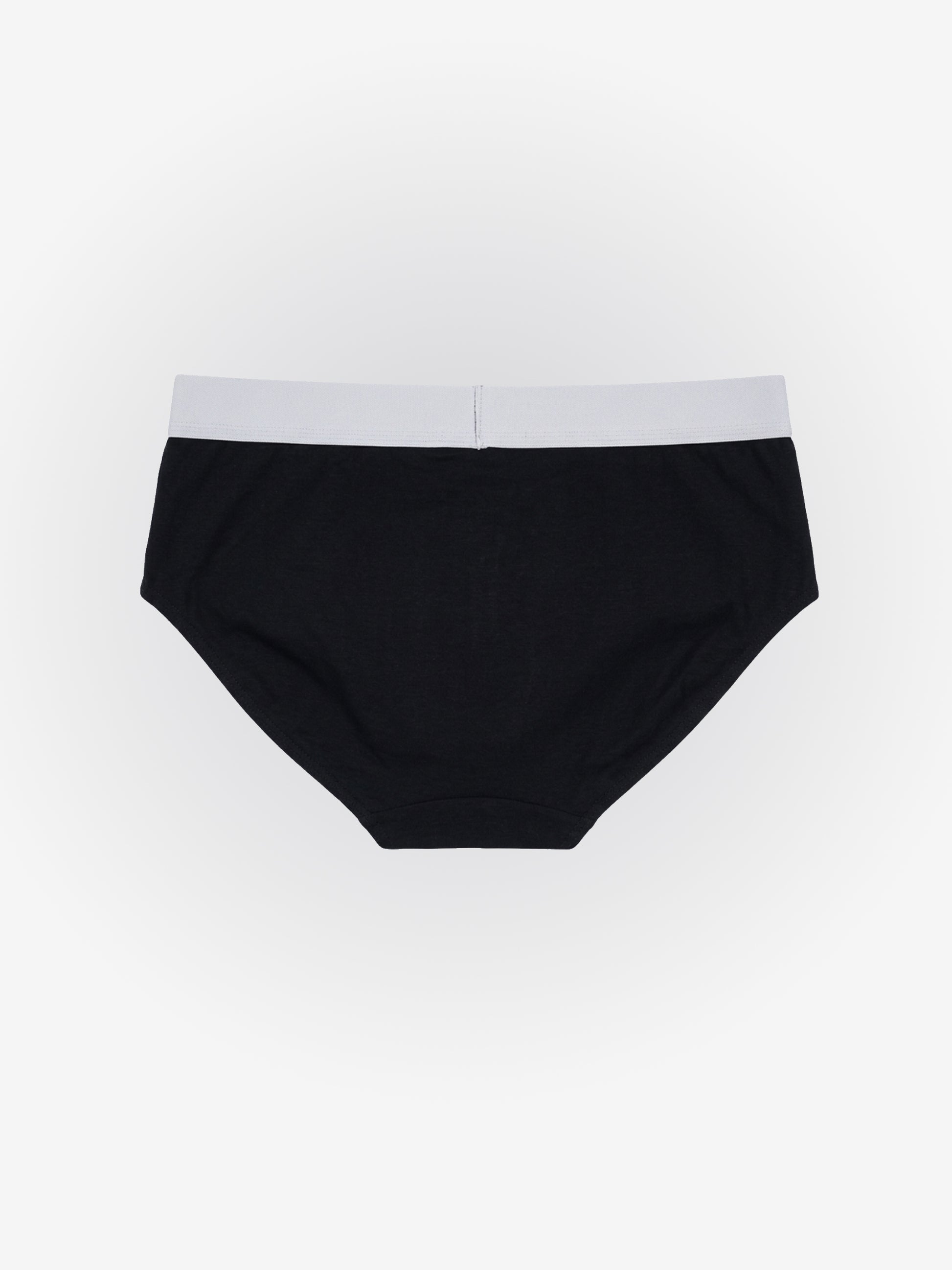 Benetton Men’s Supima Cotton Brief 01C3096ula10i | Ultra Soft Premium Everyday Underwear Black