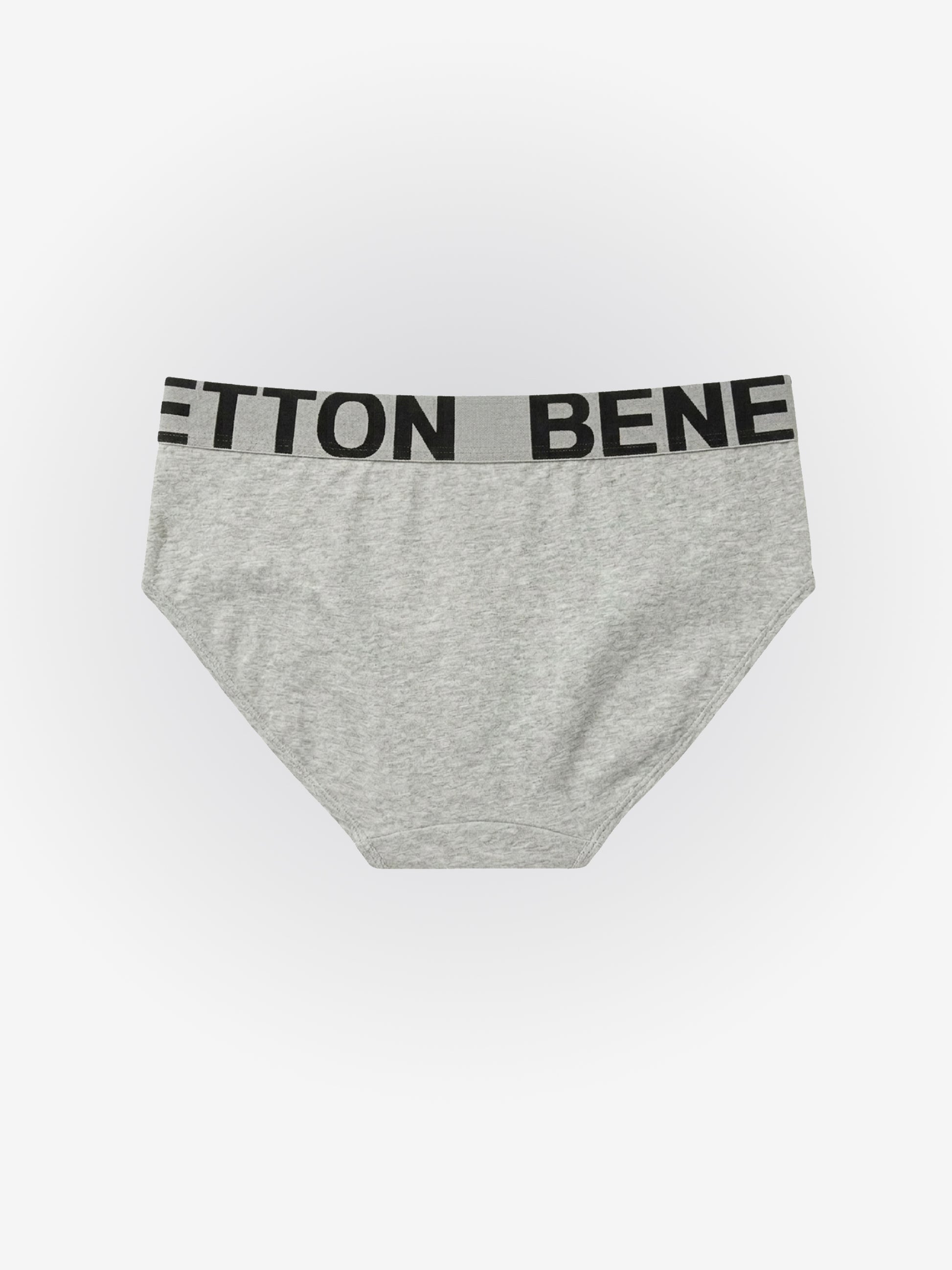 Benetton Men’s Supima Cotton Brief 01C3096ula10i | Ultra Soft Premium Everyday Underwear Grey Melange