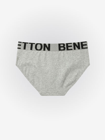 Benetton Men’s Supima Cotton Brief 01C3096ula10i | Ultra Soft Premium Everyday Underwear Grey Melange