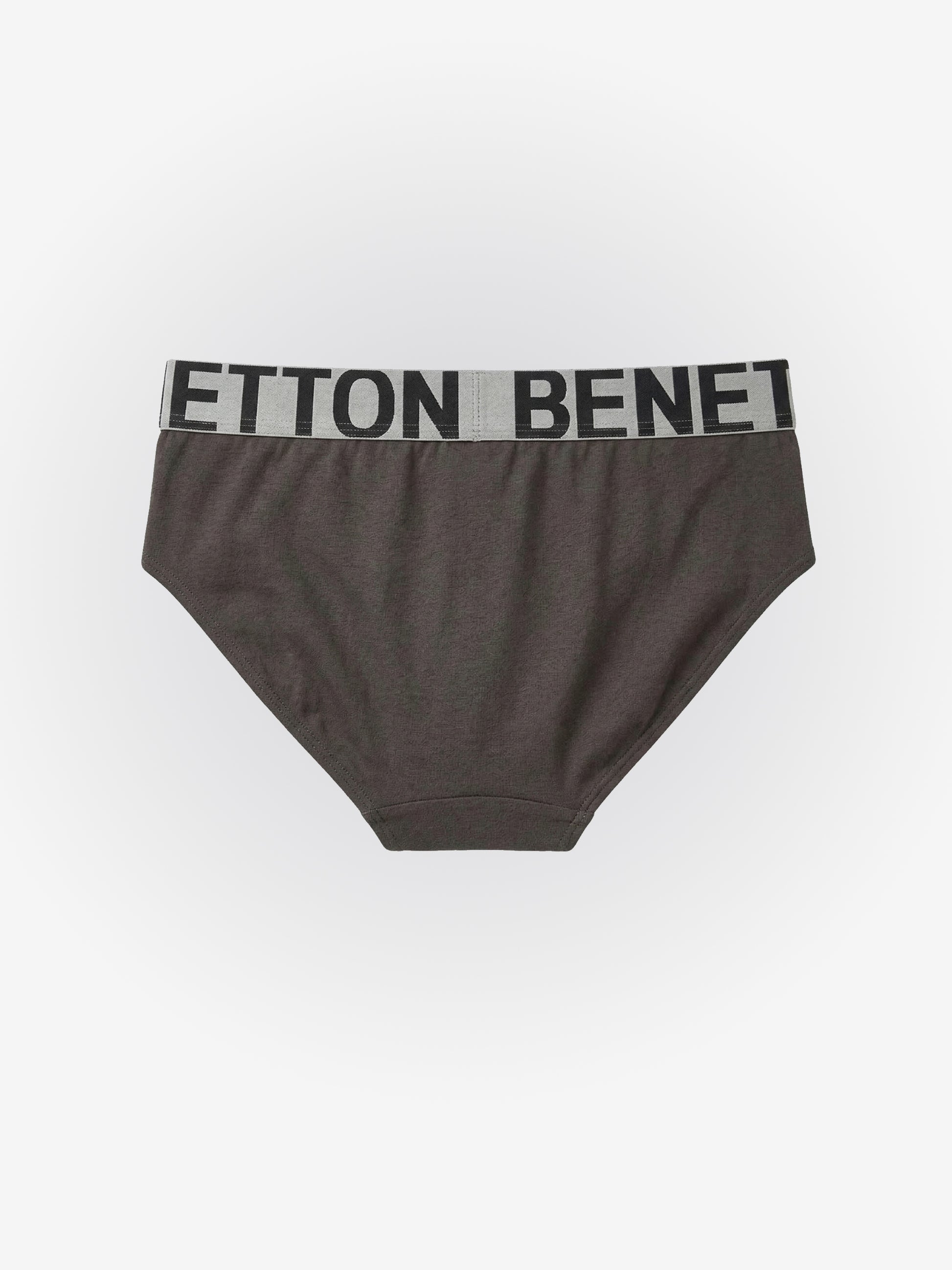 Benetton Men’s Supima Cotton Brief 01C3096ula10i | Ultra Soft Premium Everyday Underwear Charcoal