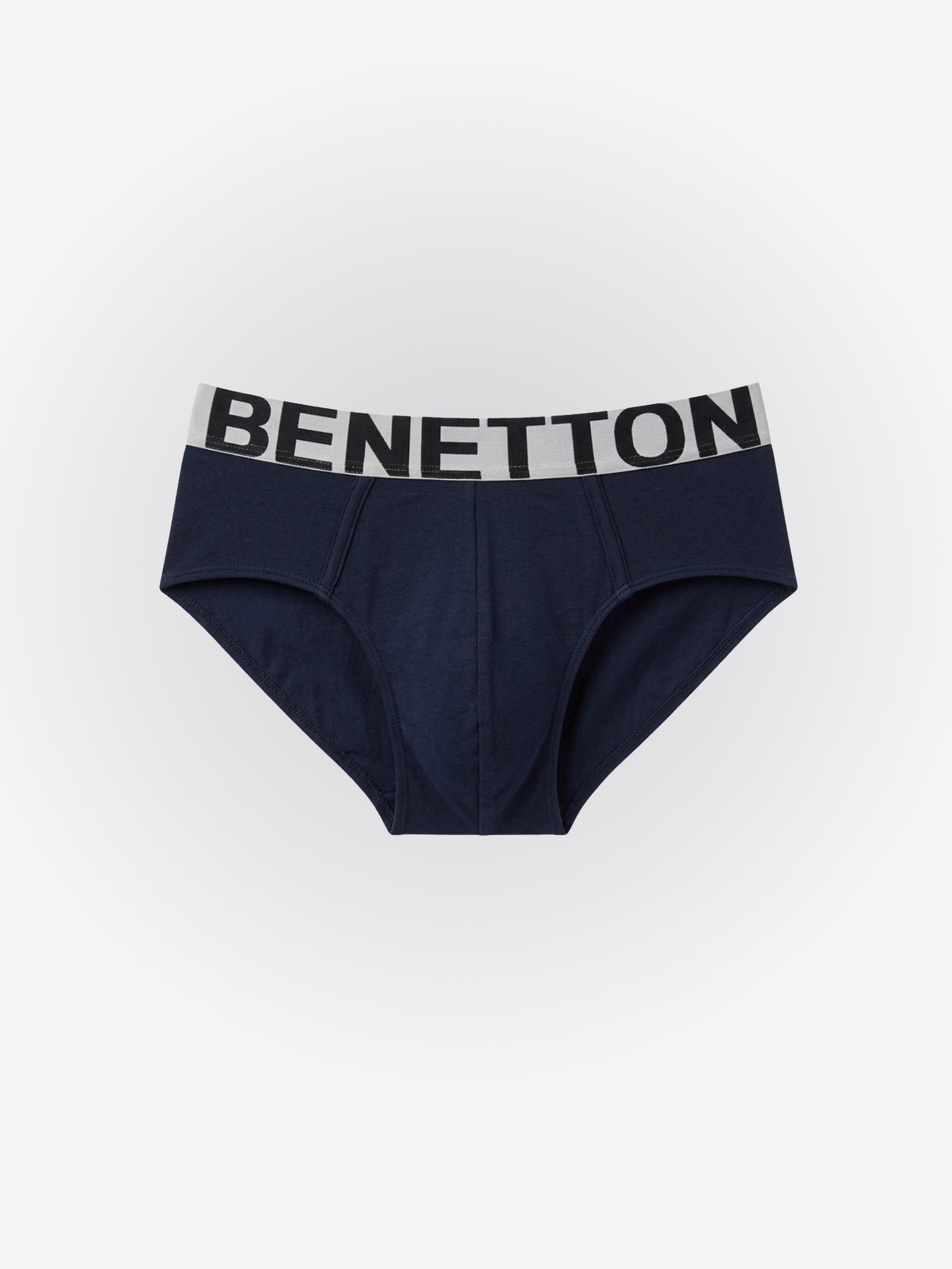 Benetton Men’s Supima Cotton Brief 01C3096ula10i | Ultra Soft Premium Everyday Underwear Navy