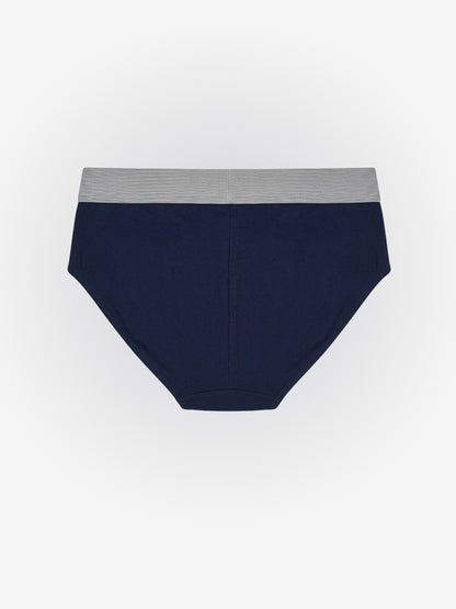 Benetton Men’s Supima Cotton Brief 01C3096ula10i | Ultra Soft Premium Everyday Underwear Navy