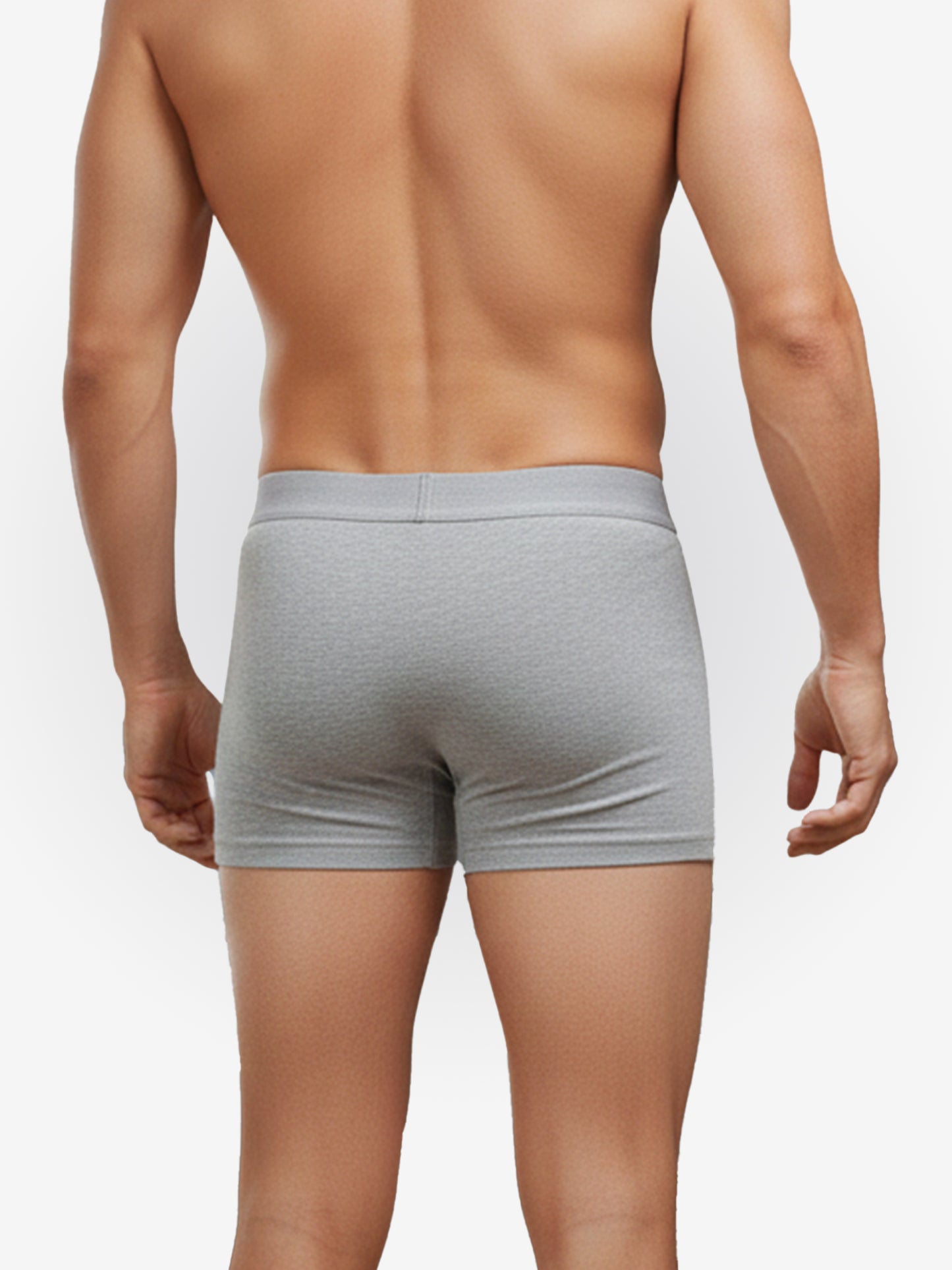 Benetton Men’s Supima Cotton Trunk 01C3096ula11i | Premium Soft Breathable Underwear Grey Melange