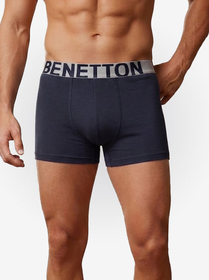 Benetton Men’s Supima Cotton Trunk 01C3096ula11i | Premium Soft Breathable Underwear Navy