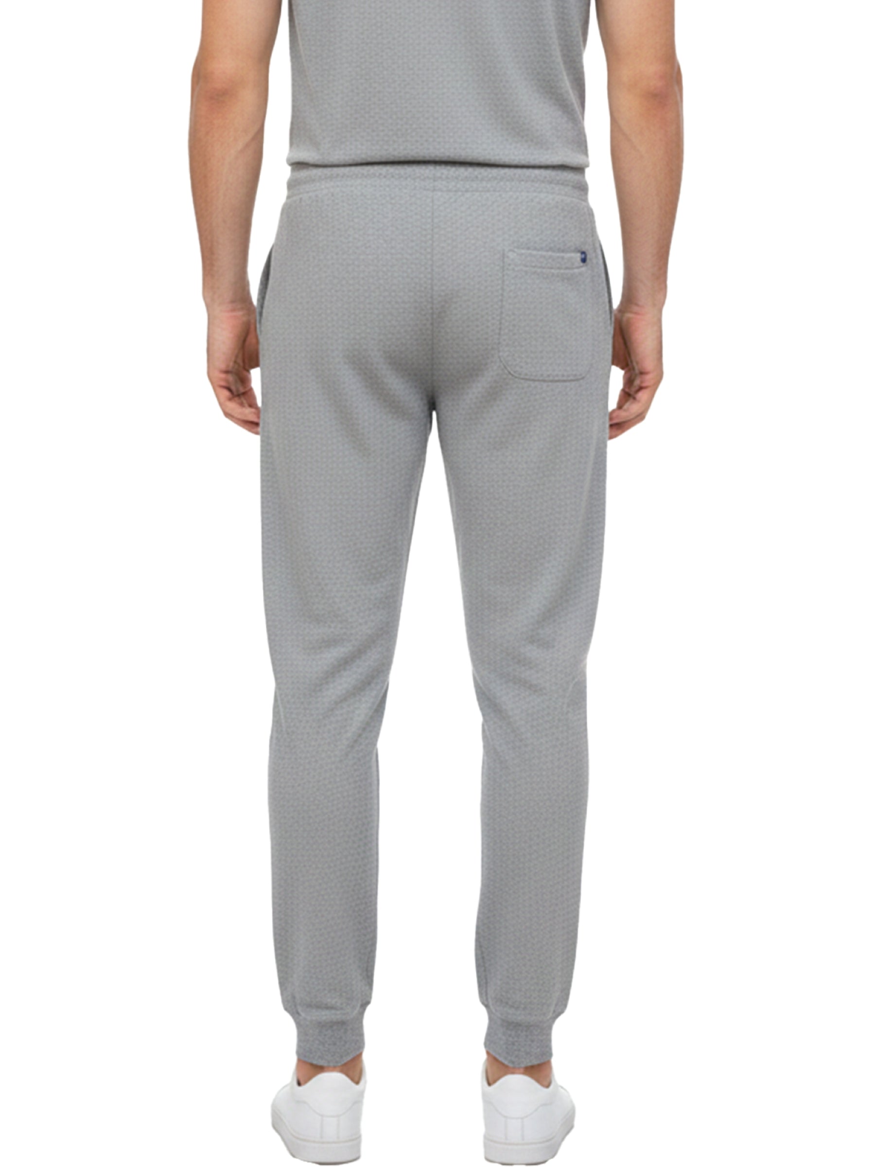 Benetton Men’s 100% Cotton Joggers 01C3096ula19i | Athleisure Track Pants | Soft Breathable Comfort Grey Melange