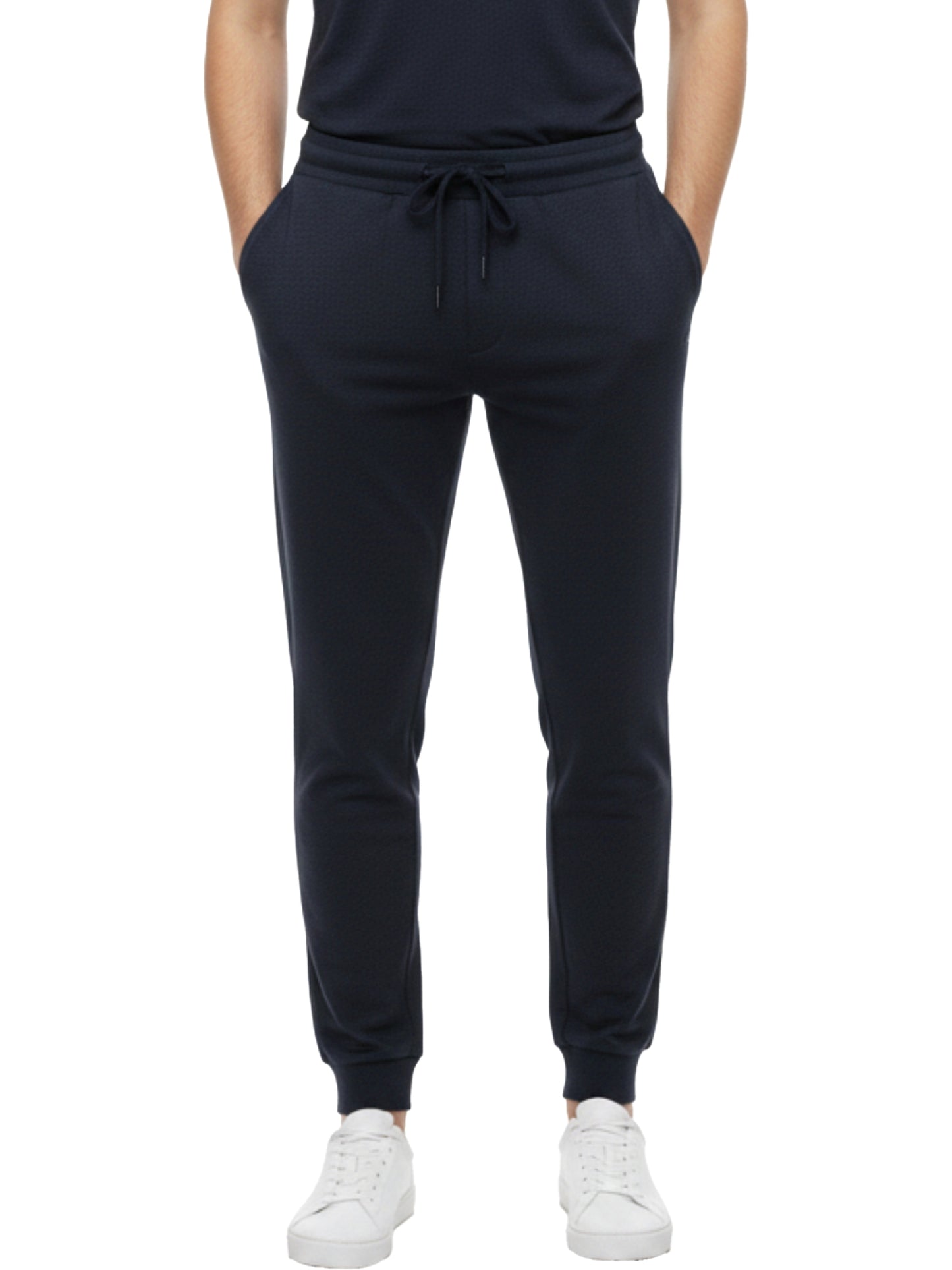 Benetton Men’s 100% Cotton Joggers 01C3096ula19i | Athleisure Track Pants | Soft Breathable Comfort Navy