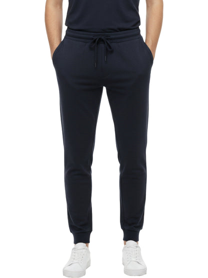 Benetton Men’s 100% Cotton Joggers 01C3096ula19i | Athleisure Track Pants | Soft Breathable Comfort Navy
