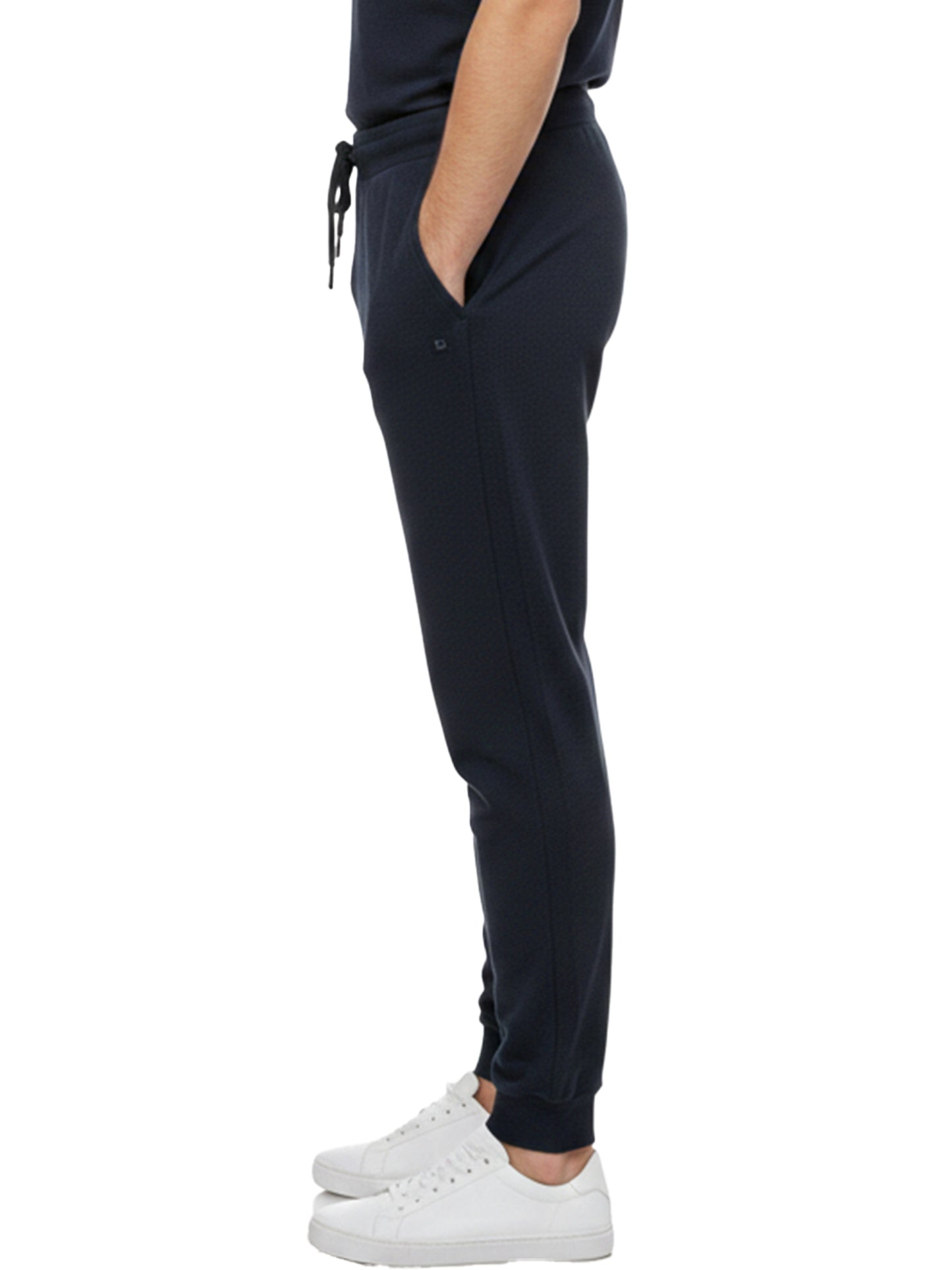 Benetton Men’s 100% Cotton Joggers 01C3096ula19i | Athleisure Track Pants | Soft Breathable Comfort Navy