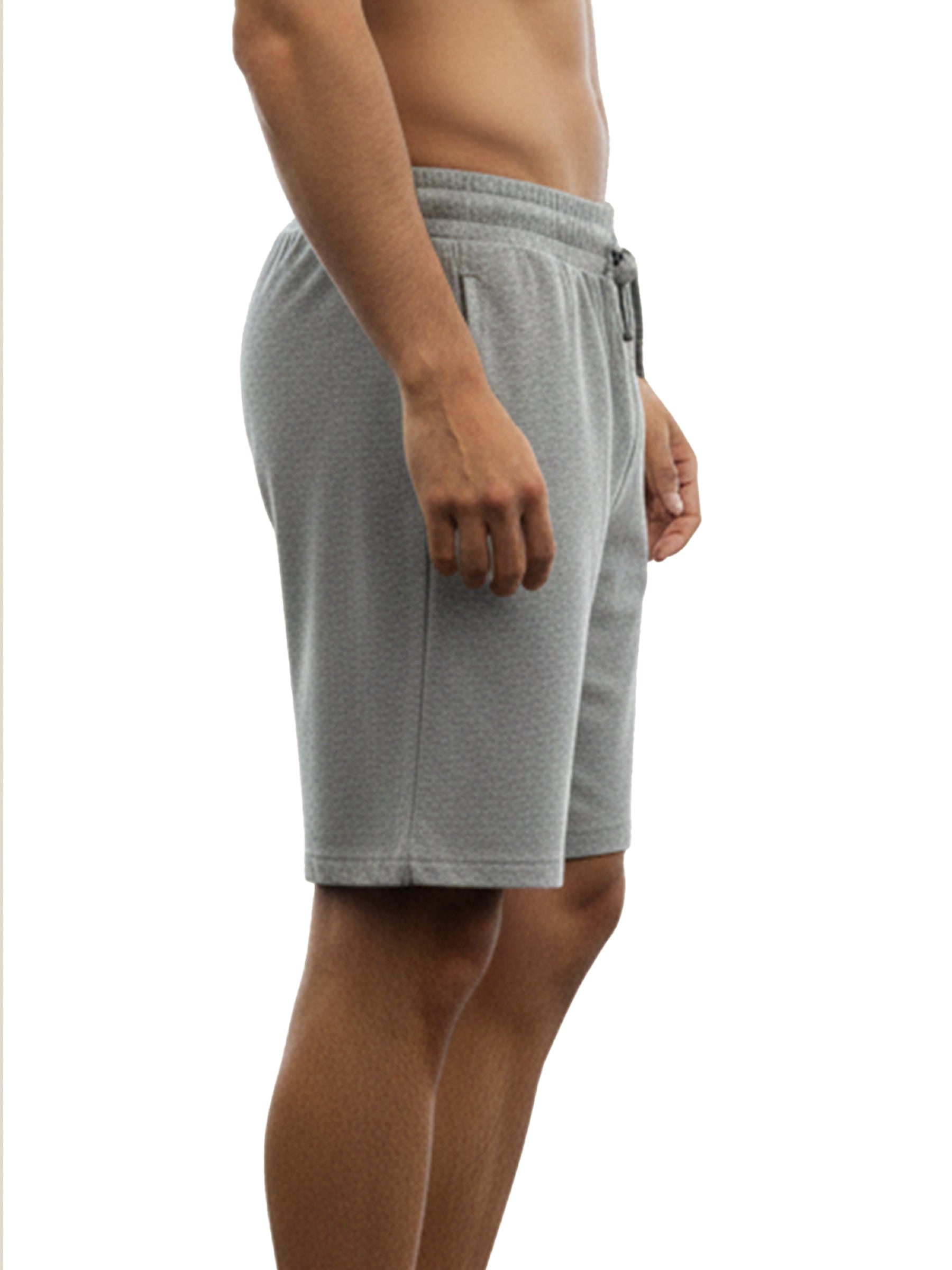 Benetton Men’s 100% Cotton Athleisure Shorts 01C3096ula20i | Soft Breathable Casual Gym Shorts Grey Melange