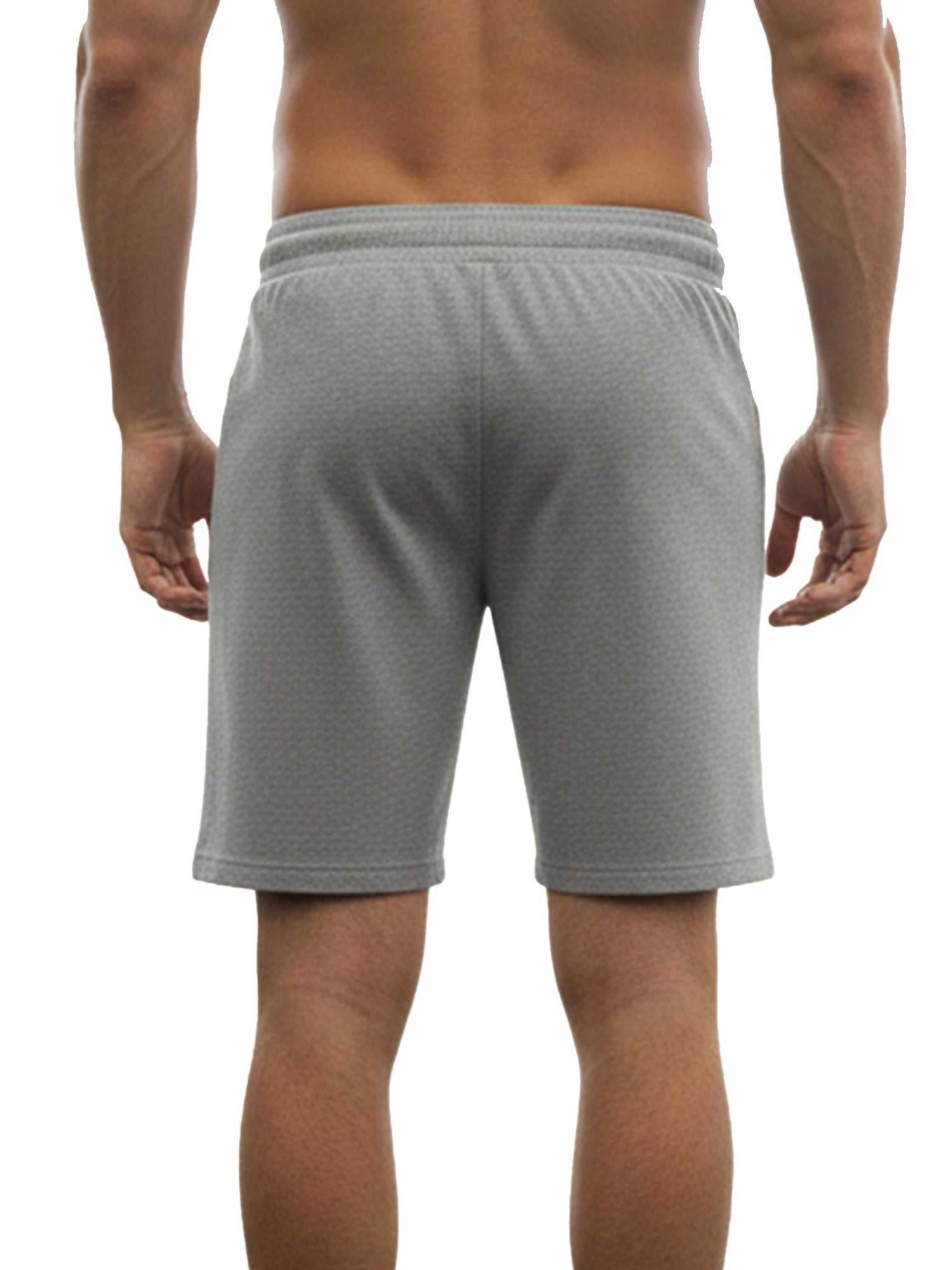 Benetton Men’s 100% Cotton Athleisure Shorts 01C3096ula20i | Soft Breathable Casual Gym Shorts Grey Melange