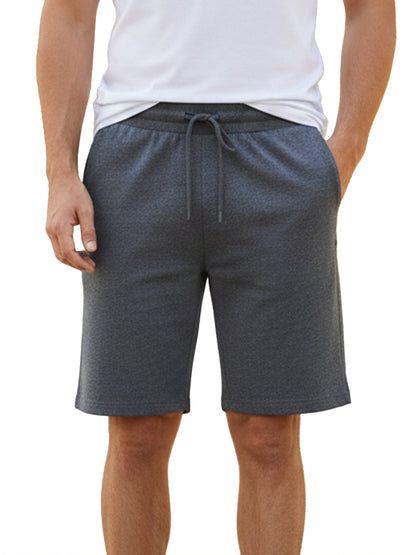 Benetton Men’s 100% Cotton Athleisure Shorts 01C3096ula20i | Soft Breathable Casual Gym Shorts Drark Grey Melange