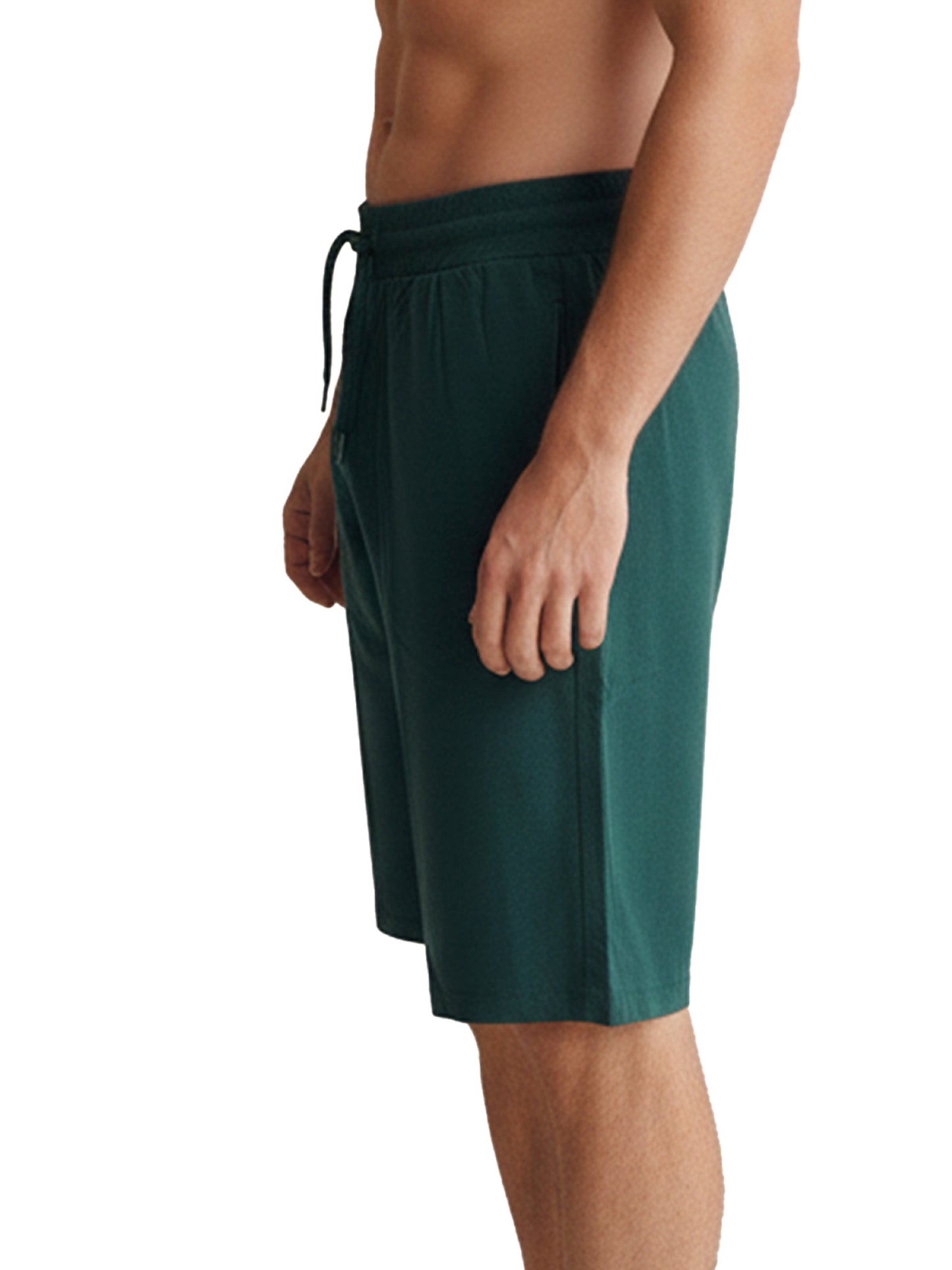 Benetton Men’s 100% Cotton Athleisure Shorts 01C3096ula20i | Soft Breathable Casual Gym Shorts Bottle Green
