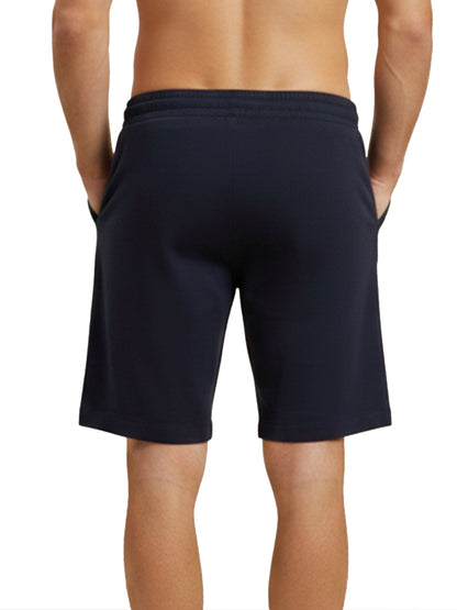Benetton Men’s 100% Cotton Athleisure Shorts 01C3096ula20i | Soft Breathable Casual Gym Shorts Navy
