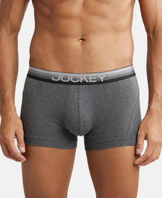 Jockey Men’s Trunk | Comfortable Cotton Stretch Underwear | Soft Fit Fabric | US20