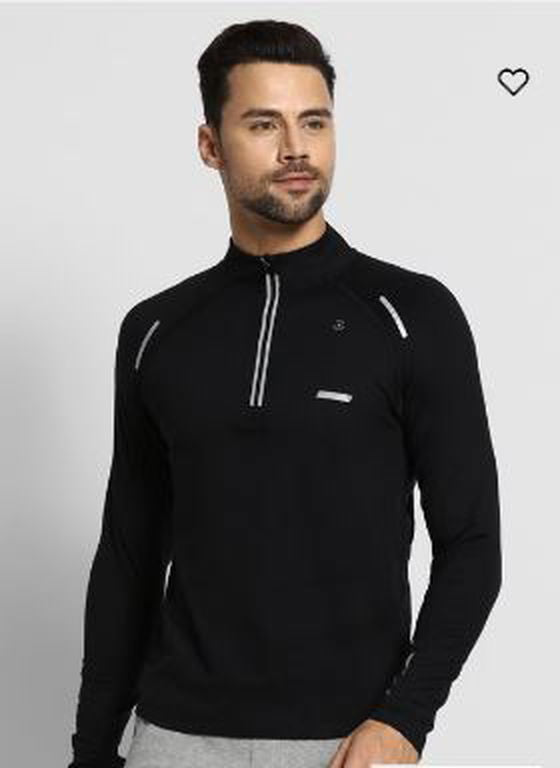 Van Heusen -  Quick Dry Active Jacket - full Sleeves - Zip front- solid - casual  - 81001- 