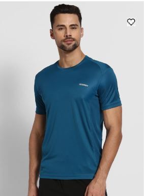 Van Heusen -  Quick Dry Active T Shirt - half Sleeves - crew neck- solid - casual  - 61002- 