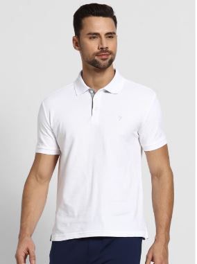 Van Heusen -  T Shirt - Half Sleeves - polo neck- solid - casual  - 60032- 