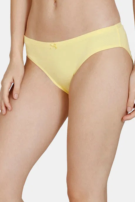 Zivame  Microbial Low Rise Full Coverage Bikini Panty (Pack of 3) - Assorted | Zi2621