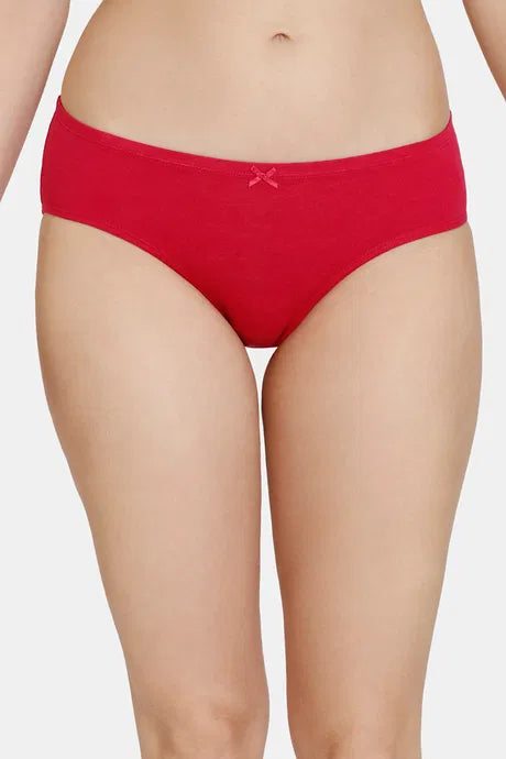 Zivame Microbial Low Rise Full Coverage Hipster Panty (Pack of 3) - Assorted | Zi2763