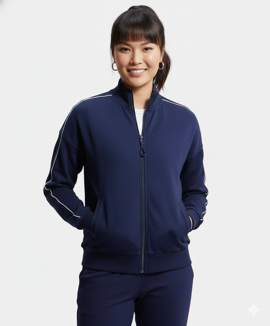 Jockey Women’s Athleisure Jacket | Lightweight Zip-Up Sports Jacket | Soft Stretch Fabric | A111