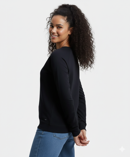Jockey Women’s Athleisure Sweatshirt | Lightweight Pullover | Soft Stretch Fabric | AW67