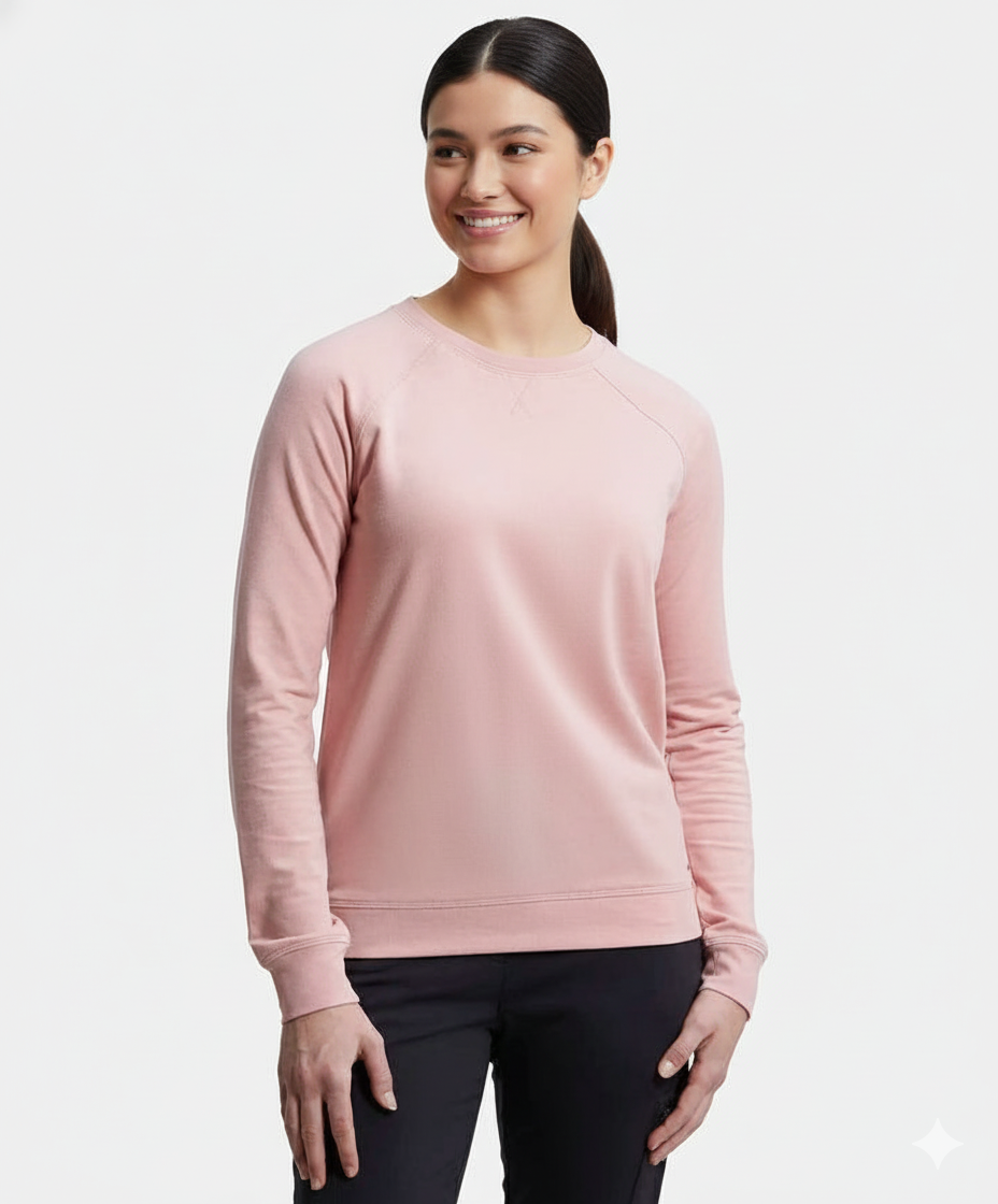 Jockey Women’s Athleisure Sweatshirt | Lightweight Pullover | Soft Stretch Fabric | AW67